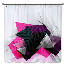 Color Triangles, Unusual Abstract Background Bath Decor 71648854