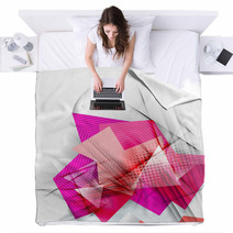 Color Triangles, Unusual Abstract Background Blankets 71624408