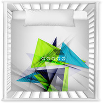 Color Triangles, Unusual Abstract Background Nursery Decor 71595493