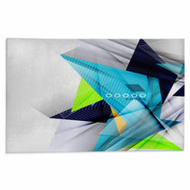 Color Triangles, Unusual Abstract Background Rugs 71586460