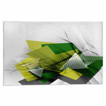 Color Triangles, Unusual Abstract Background Rugs 71624404