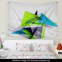 Color Triangles, Unusual Abstract Background Wall Art 71595493