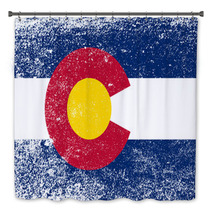 Colorado State Flag Grunge Bath Decor 75834664