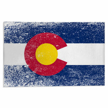 Colorado State Flag Grunge Rugs 75834664