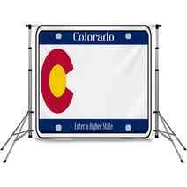 Colorado State License Plate Backdrops 75063007
