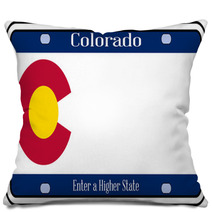 Colorado State License Plate Pillows 75063007