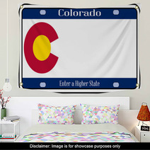 Colorado State License Plate Wall Art 75063007