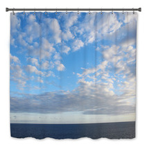 Colored Clouds Over The Ocean Bath Decor 65748193