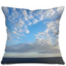 Colored Clouds Over The Ocean Pillows 65748193