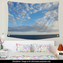 Colored Clouds Over The Ocean Wall Art 65748193