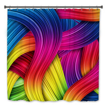 Colorful Abstract Background Bath Decor 33439489