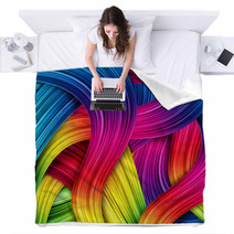 Colorful Abstract Background Blankets 33439489
