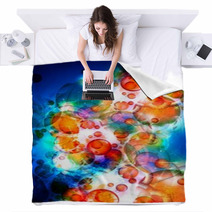 Colorful Abstract Blankets 48143455
