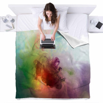 Colorful Abstract Blankets 63155700