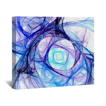 Colorful Abstract Digital Fractal Art On The White Background Wall Art 60811989