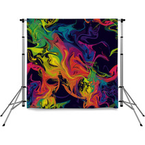 Colorful Abstract Mixture Of Fluid Paint Digital Art Backdrops 69217682
