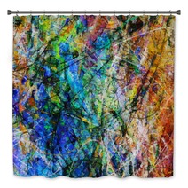 Colorful Abstract Painting Bath Decor 188271817