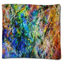 Colorful Abstract Painting Blankets 188271817