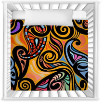 Colorful Abstract Seamless Paisley Pattern Nursery Decor 54733223