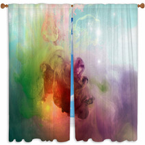 Colorful Abstract Window Curtains 63155700