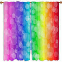 Colorful Background Window Curtains 70890063
