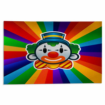 Colorful Birthday Clown Rugs 56985300
