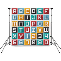 Colorful Blocks Of Letters And Numbers Backdrops 56752175