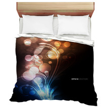 Colorful, Bright And Vivid Abstract Vector Background Bedding 53017845