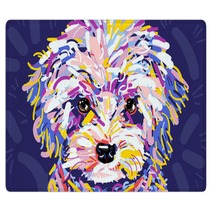 Colorful Curly Pooch Rugs 219582089