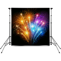 Colorful Fireworks Backdrops 57779638