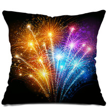 Colorful Fireworks Pillows 57779638