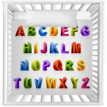 Colorful Font Nursery Decor 56607315
