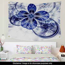 Colorful Fractal Flower Pattern Wall Art 60811832