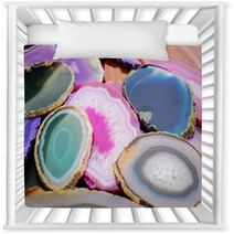Colorful Geode Slices Natures Beauty Nursery Decor 68481592
