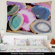 Colorful Geode Slices Natures Beauty Wall Art 68481592