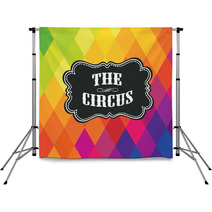 Colorful Geometric The Circus Label Diamond Pattern Backdrops 52390346
