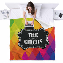 Colorful Geometric The Circus Label Diamond Pattern Blankets 52390346