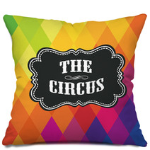 Colorful Geometric The Circus Label Diamond Pattern Pillows 52390346