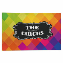 Colorful Geometric The Circus Label Diamond Pattern Rugs 52390346