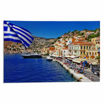 Colorful Greece Series - Symi Island Rugs 58387876