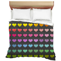 Colorful Hearts Background Bedding 69877805