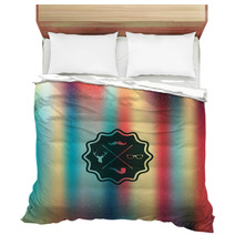 Colorful Hipster Blurred Background Bedding 64688461