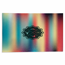 Colorful Hipster Blurred Background Rugs 64688461