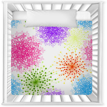 Colorful Hydrangea Flower Seamless Background Nursery Decor 67208824