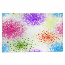 Colorful Hydrangea Flower Seamless Background Rugs 67208824