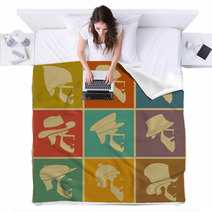 Colorful Icons Man In A Headdress Blankets 68171769
