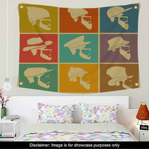 Colorful Icons Man In A Headdress Wall Art 68171769