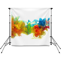 Colorful Ink In Water Backdrops 60937474