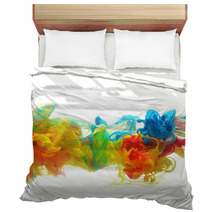 Colorful Ink In Water Bedding 60937474