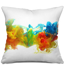 Colorful Ink In Water Pillows 60937474